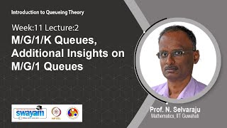 Lec 41: M/G/1/K Queues, Additional Insights on M/G/1 Queues