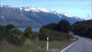 The beautiful drive from Queenstown to Glenorchy, New Zealand