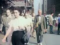 A Day in New York 1940s in color [60fps, Remastered] wsound design added