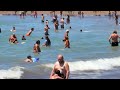 san sebastian beach 🇪🇸 barceloneta 4k beach walking tour 🏖 september 2022