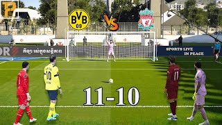 Dortmund vs Liverpool [ Longest Penalty Shootout]  eFootball™ PC Gameplay #penalty