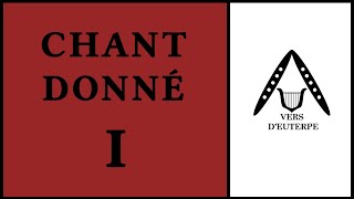 Écriture chant donné #1 - Le ton principal et ses tons voisins