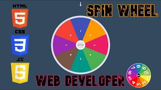 Create Spin Wheel Using HTML, CSS And JavaScript.