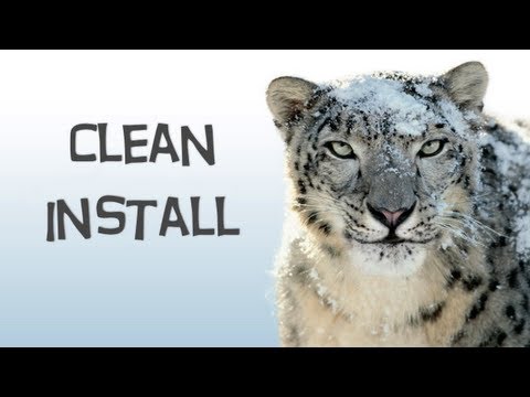 How do I install Snow Leopard from a disc?
