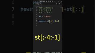 SECRET to FAANG | Python Expert in 90 seconds | String Slicing #shorts #python #coding #ai
