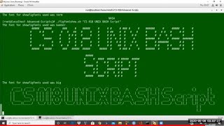 LINUX Shell Scripting Using figlet