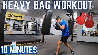 Heavy Bag Workout | 10 Minute Follow Along Boxing Workout