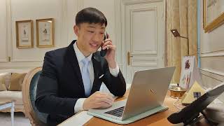 C117 Hua ZHAO • 32e TDC Pro 2023   Interaction avec un client autour des JO