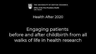 Engaging patients before and after childbirth from all walks of life in health research