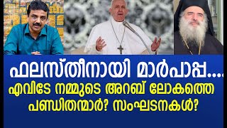 ഫലസ്തീനായി മാർപാപ്പ....എവിടേ നമ്മുടെ അറബ് ലോകത്തെ പണ്ഡിതന്മാർ? സംഘടനകൾ?