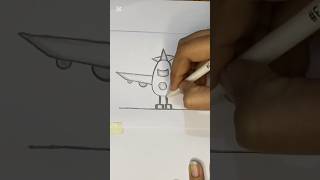 How to Draw Aeroplane Drawing 😎 #shorts #shortvideo #youtubeshorts