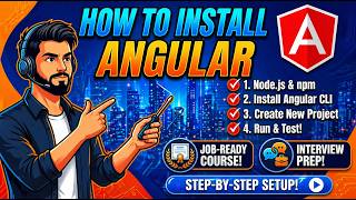 Angular Environment Setup | Step-by-Step Installation Guide #2 | Frontend Web Development course