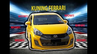 MYVI KUNING FERRARI + PEARL GOLD MEMANG MELELEH!!