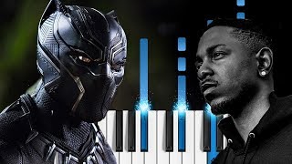 Kendrick Lamar - Black Panther - EASY Piano Tutorial