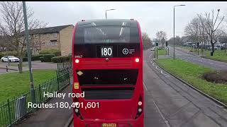 FULL ROUTE VISUAL 401: Bexleyheath clock tower to thamesmead town centre.