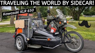 Crazy Kawasaki KLR 650 Sidecar Rig for the Road - Wahoo!