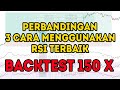 Backtest 3 Perbandingan Cara Menggunakan RSI Yang Wajib Diketahui Trader