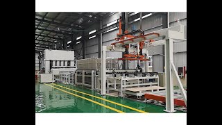 Chinese Melamine MDF lamination Press Operation video