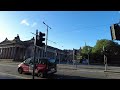 early morning edinburgh walking tour princes street scotland 4k