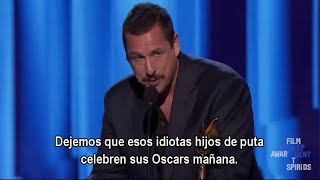 Adam Sandler gana como Mejor Actor en los Spirit Awards (Subtitulado Español)