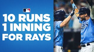 10 SPOT VS. YANKEES! Rays go off for double digits in 1 inning!