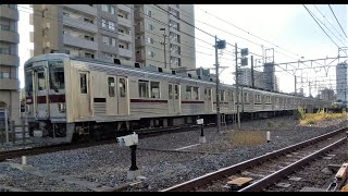 牛田駅｜東武スカイツリーライン（伊勢崎線。東武鉄道10000系電車10000型11606F）13:47発 下り普通。R4/11/22（東京都）TOBU SKYTREE Line TOKYO TRAIN