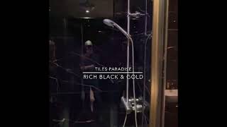 Customer Review: Stunning Rich Black and Gold Tiles ✨ | Tiles Paradise