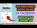 Cara membuat akun fanspage facebook | cara membuat halaman facebook