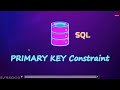 SQL PRIMARY KEY Constraint | SQL for Data Science 2025 🌟🎉