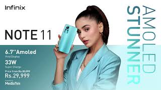 Infinix Note 11 | TVC ft. @RealAimaBaig  \u0026 @YoungStunners  | AMOLED Stunner