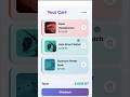 React Animated Cart UI with Frame Motion | Clean Design & Interactive Experience