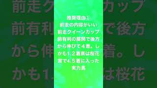 ［間違いなく来る］フローラステークスの本命馬