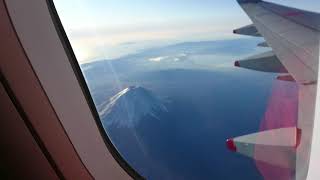 飛行機からの富士山（羽田空港〜広島空港）🗻