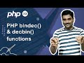 PHP bindec( )  and decbin( ) function - PHP Tutorial 33 🚀