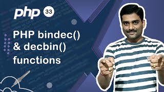 PHP bindec( ) and decbin( ) function - PHP Tutorial 33 🚀