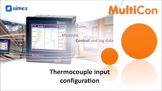 MultiCon CMC Built-in inputs – Thermocouple input configuration