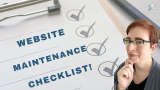 Your Must-Have FREE Checklist for Easy Website Maintenance