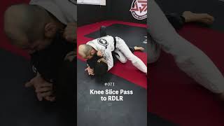 【柔術必殺技】71 Kneeslice Pass to RDLR リバースデラヒーバに対するニースライスパス  #柔術 #jiujitsu #bjj