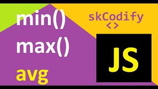 JavaScript How to get Min, Max and Avg from an Array