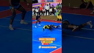 SOLO TACKLE #short #shorts #kabaddi #kabaddiclub #trending #trendingshorts #prokabaddi #viralvideo