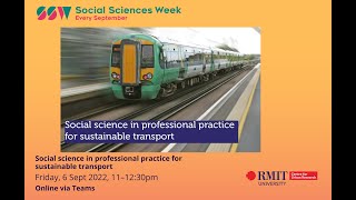 Social science in professional practice for a sustainable transport transition