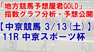 3/13(土) 中京競馬  11R 中京スポーツ杯-最後に能力偏差値公開【中央競馬 指数グラフ・予想・攻略・ライブ】