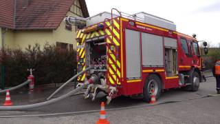 Manoeuvre du 26/02/17 Feu ERP Ecole de Kienheim