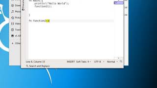 RUST- Create and Call a function