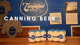 Canning Beer In A Small Brewery