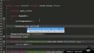 Netbeans Tutorial Custom Menu Bar HD