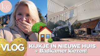 KIJKJE nieuwe HUIS, BADKAMER uitkiezen en KAVEL UITGRAVEN | Kellycaresse Momlife \u0026 Mindset VLOG