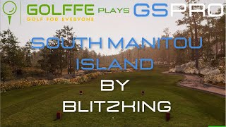 Golffe Plays South Manitou Island By BlitzKing with GSPro software \u0026 Square Launch Monitor