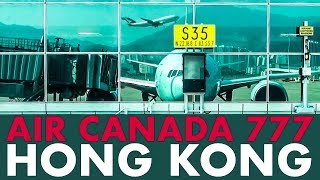 Piloting the AIR CANADA 777 out of HONG KONG