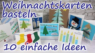 Weihnachtskarten basteln: 10 einfache Ideen 🎅